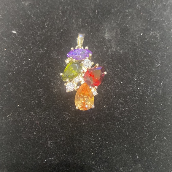 Silver Rhinestone, and Crystal Charm. - Picture 2 of 7